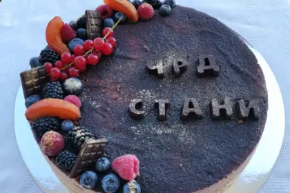 Лесна торта тип чийзкейк