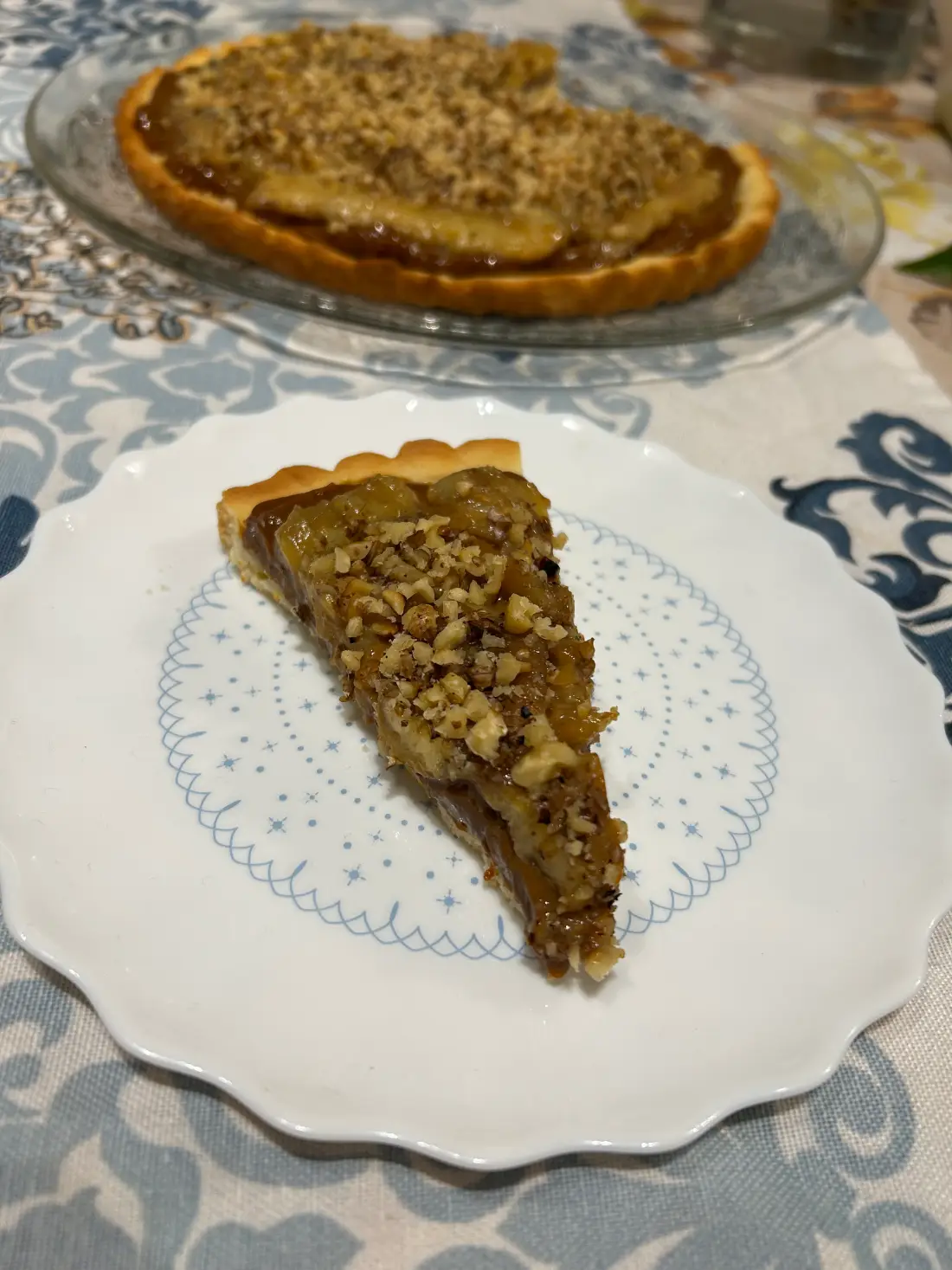 Бърз бананов тофи тарт