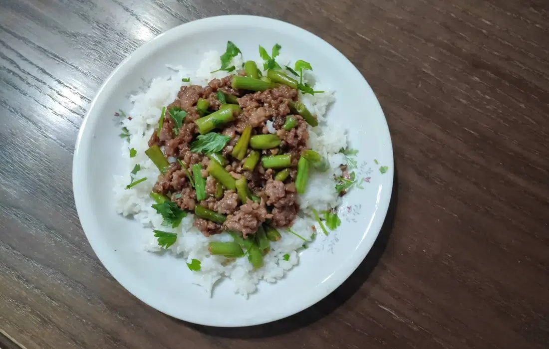 Кайма със зелен фасул