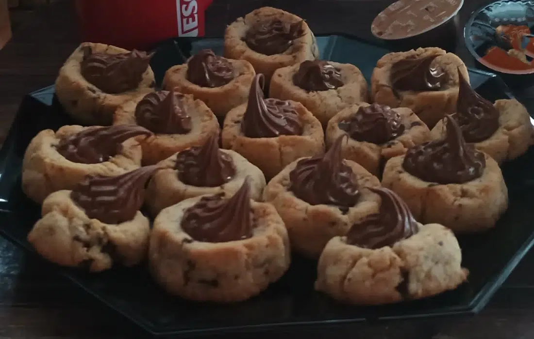 Бадемови курабийки с шоколад