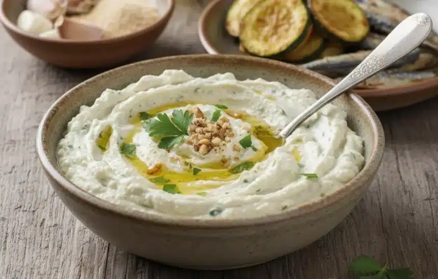 Гръцки чеснов сос "Скордаля" (Σκορδαλία)