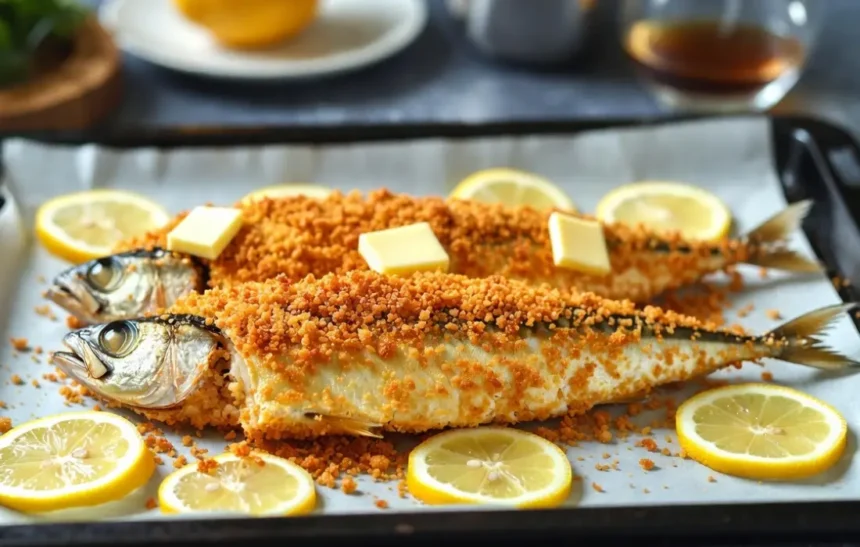 Скумрия в галета на фурна