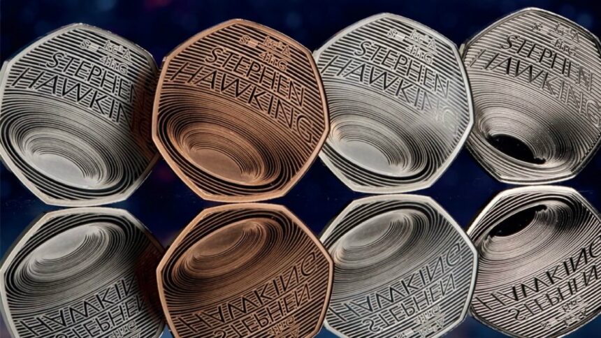 Британският монетен двор пусна монета в памет на Стивън Хокинг