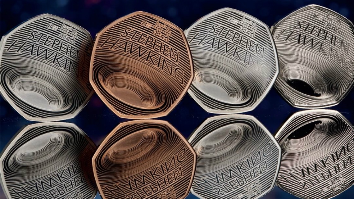 Британският монетен двор пусна монета в памет на Стивън Хокинг