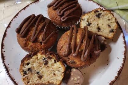 Бананови мъфини с шоколад