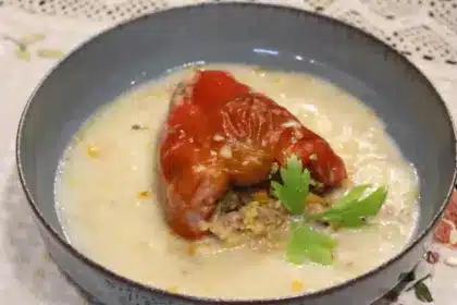 Пълнени чушки с булгур и сушени манатарки