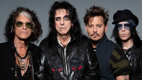 Hollywood Vampires Джони Деп и Алис Купър