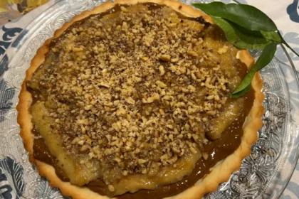 Бърз бананов тофи тарт