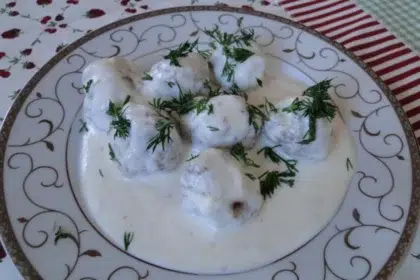 Шведски кюфтенца със сметана и копър