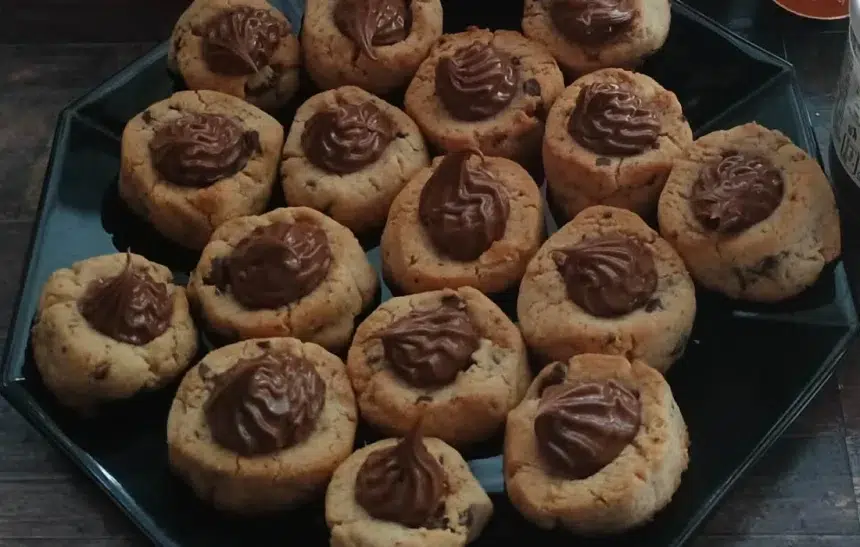 Бадемови курабийки с шоколад