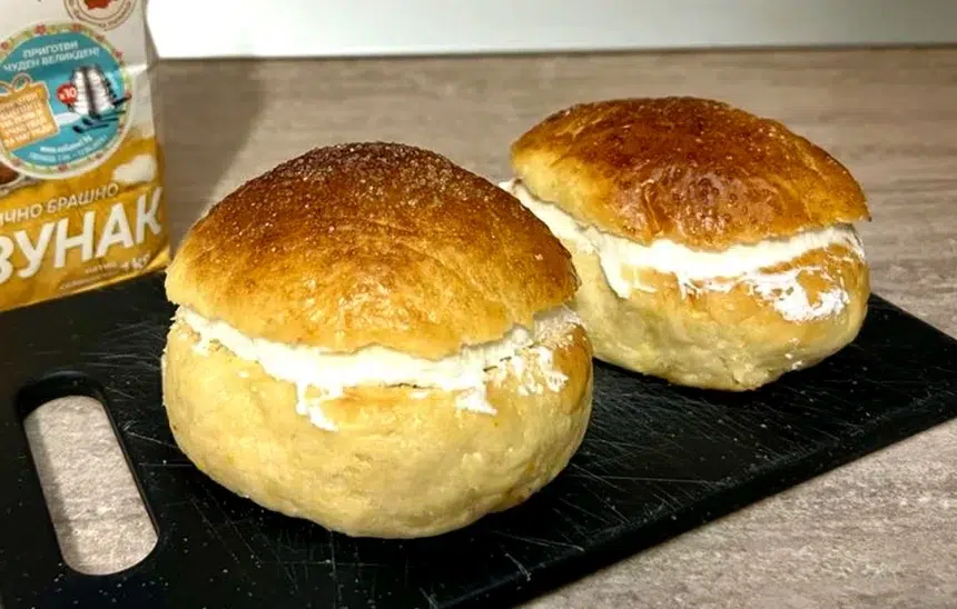 Козуначени топки с орехи и мармалад